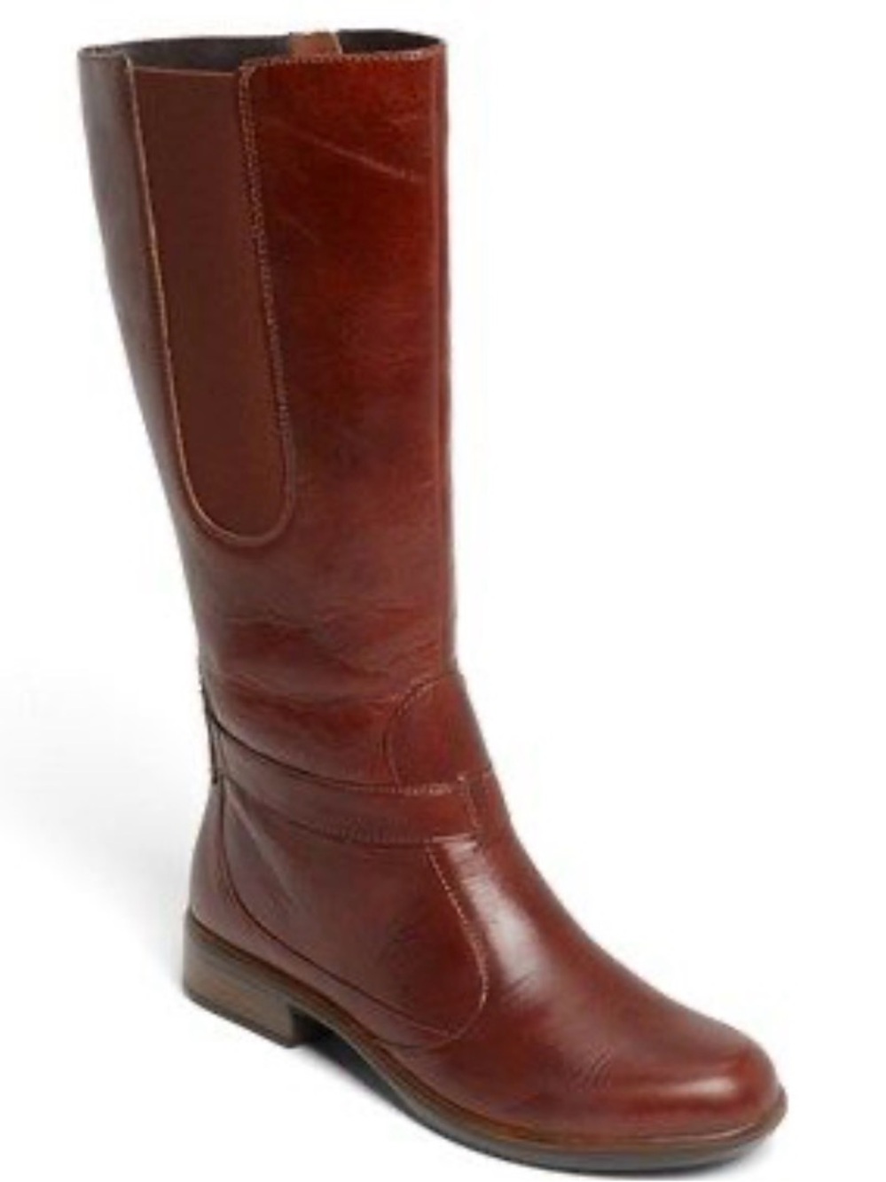 Naot Viento mid-calf boot in luggage brown leather Size 40